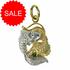 Sterling Silver and Gold Fish Of Harmony Pendant