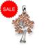 Sterling Silver and Rose Gold Tree of Life Pendant